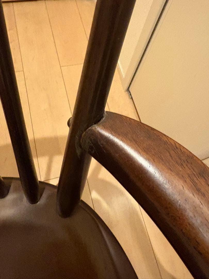 【柏木工】ダイニングチェア　アームチェア　椅子　アンティーク