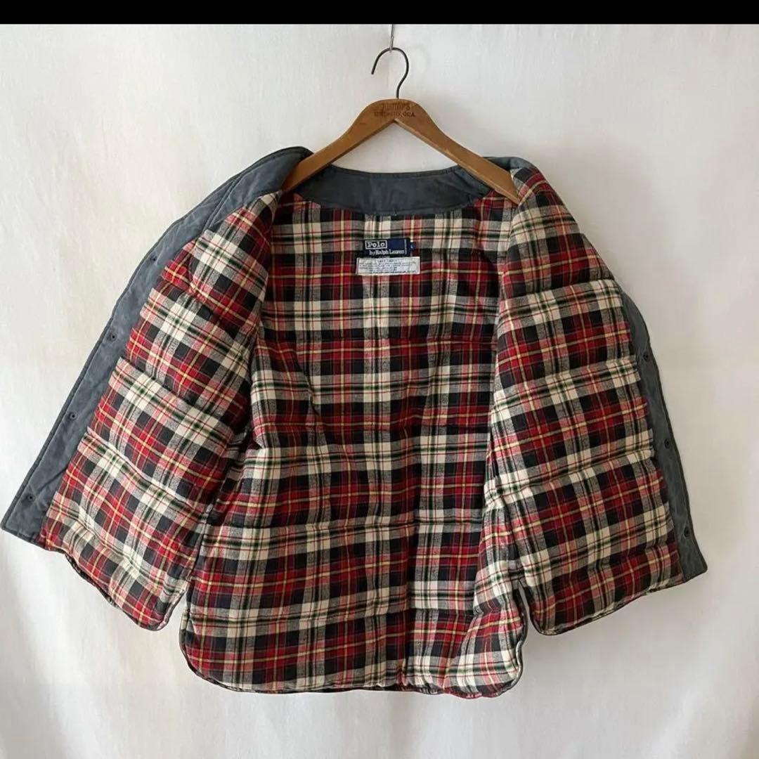 ハンティングダウンベスト L80年代 90年代 ラルフローレン ヴィンテージ