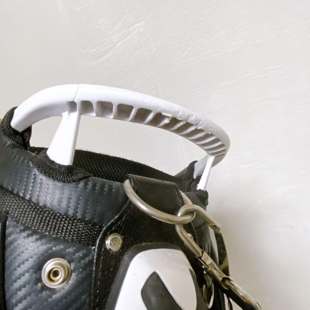 ニューバランス　キャディバッグ　ブラック　9型　4分割　カートバッグ　レザー調