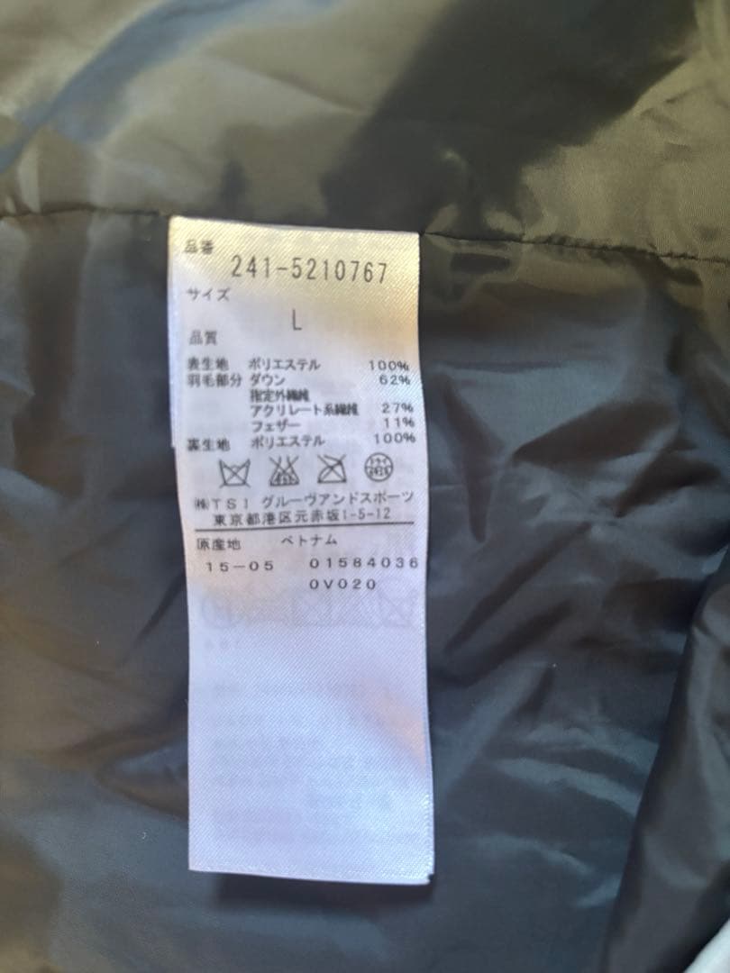 Callaway ダウンジャケット ダークグレー チェック柄