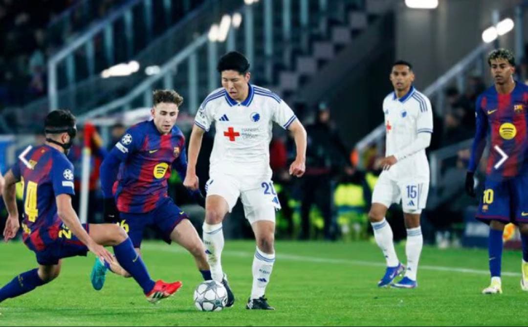 【新品未使用】鈴木淳之介 FCコペンハーゲン 25/26 ユニフォーム XL