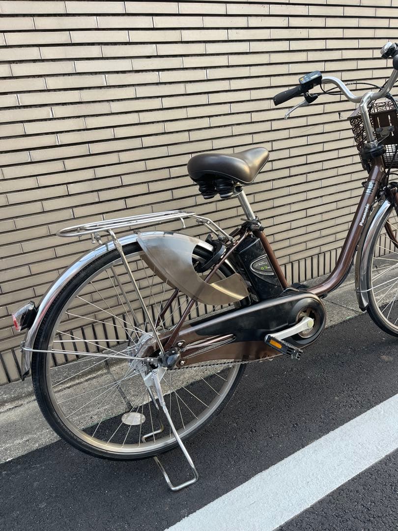 8.9ahパナソニック電動アシスト自転車 ブラウン シティタイプ