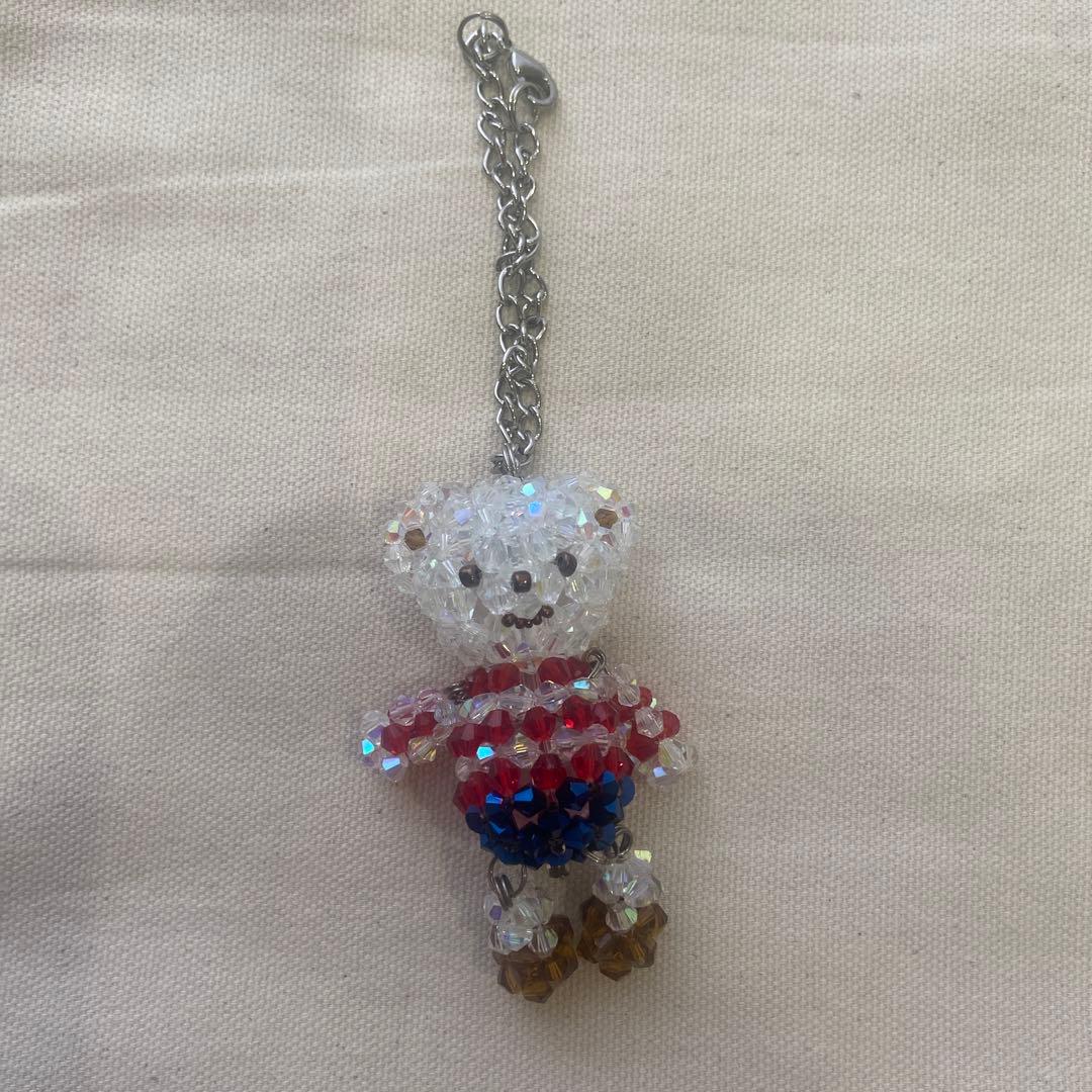 familiarファミリア　クリスタル　ビーズ　チャーム　ファミちゃんリアちゃん