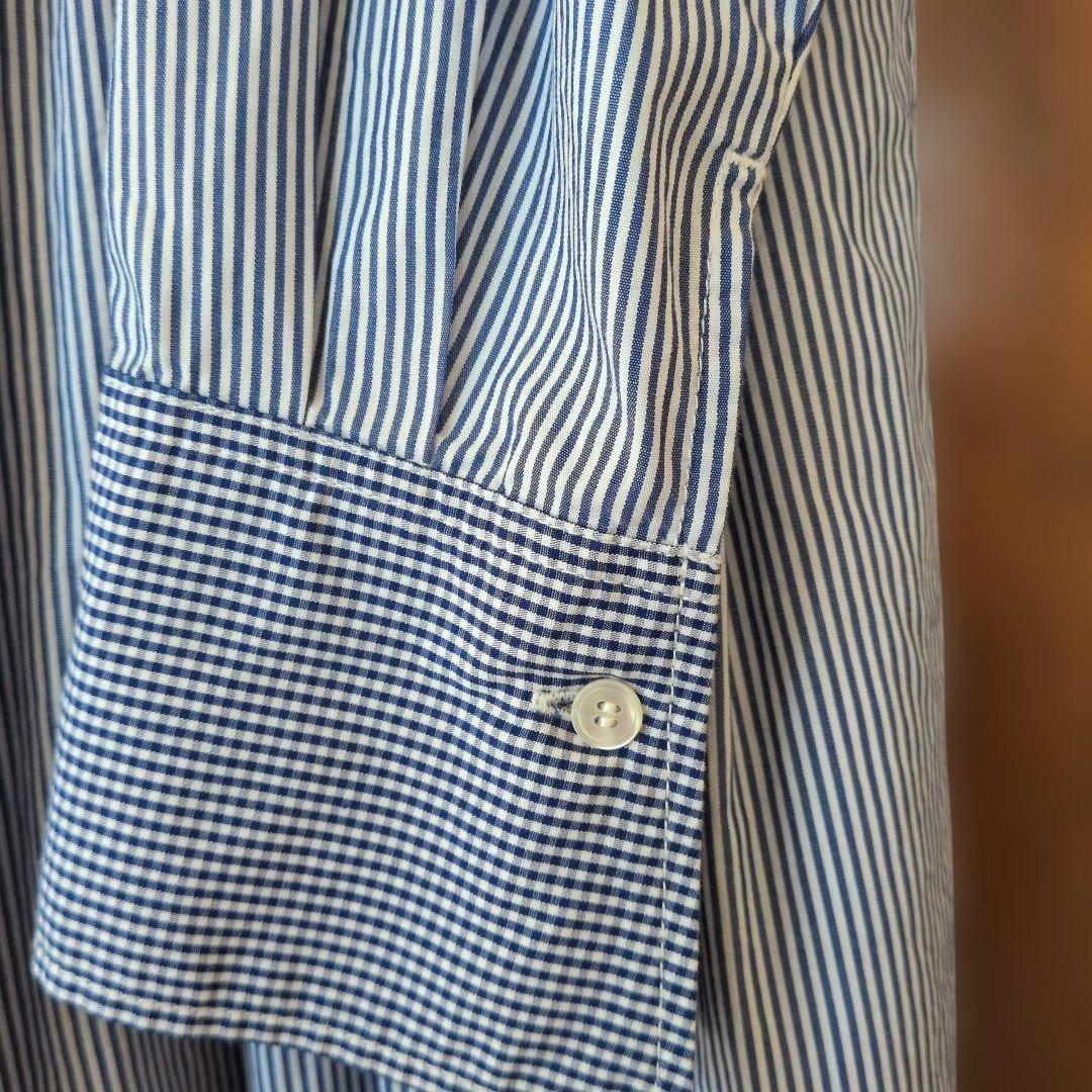 バスコ　basco ギンガムチェックワンピース MIXブルー