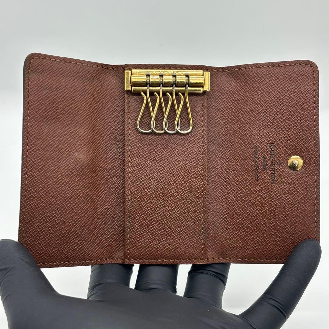 【美品】ルイヴィトン ミュルティクレ4 モノグラム キーケース