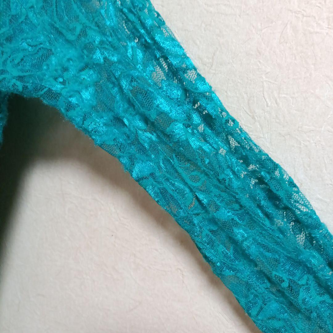 ターコイズ社交ダンスドレス