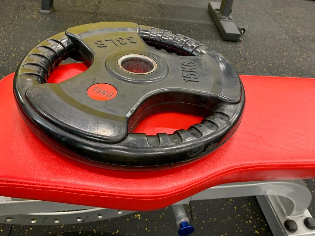 50mm 3グリップラバープレート15㎏ 2枚