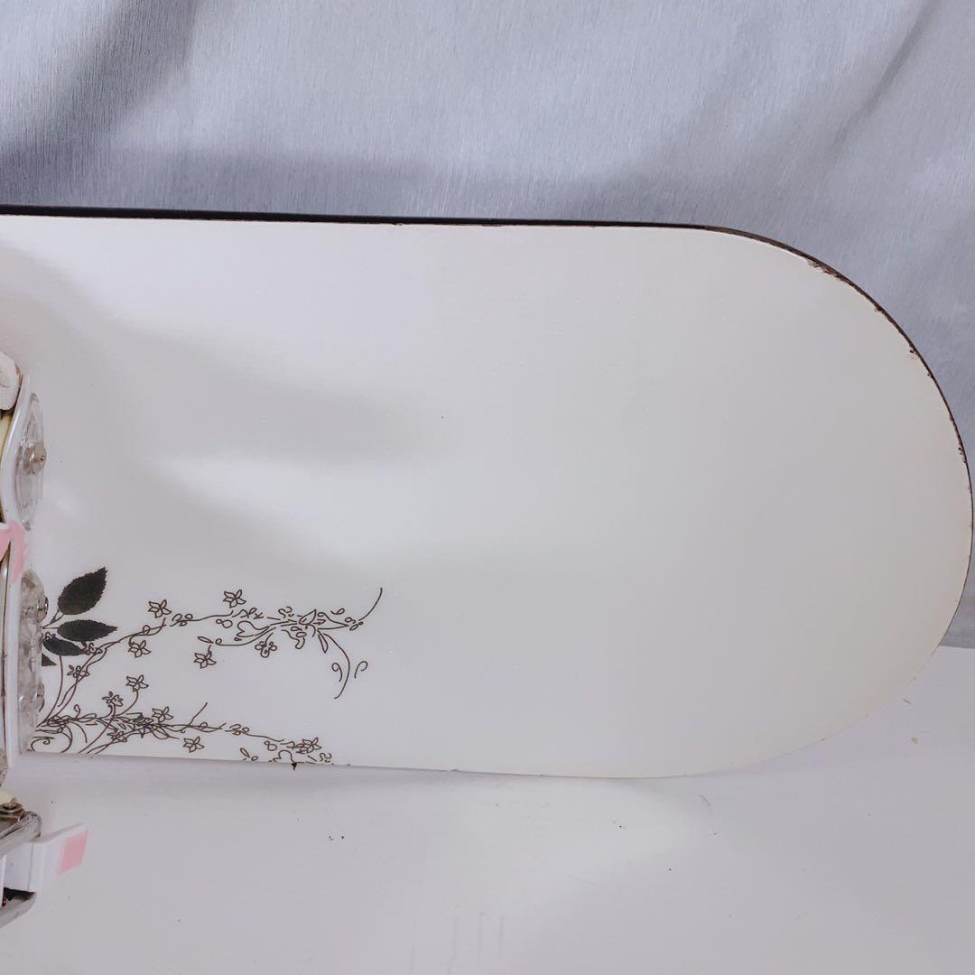 スノーボード 板 スプーン ANGEL ビンディングセット ホワイト ピンク