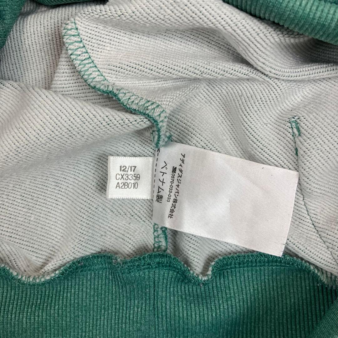 adidas 松本山雅FC プルオーバー パーカー フーディー 古着 グリーン