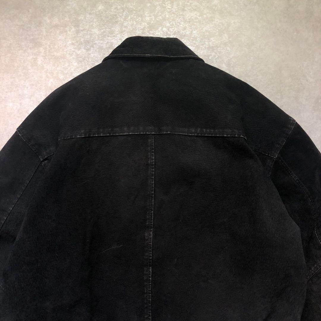 90sヴィンテージA-2型 豚革 ボンバージャケット フェードブラック短丈