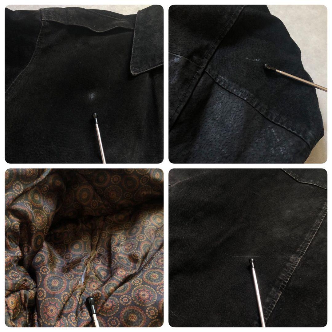 90sヴィンテージA-2型 豚革 ボンバージャケット フェードブラック短丈