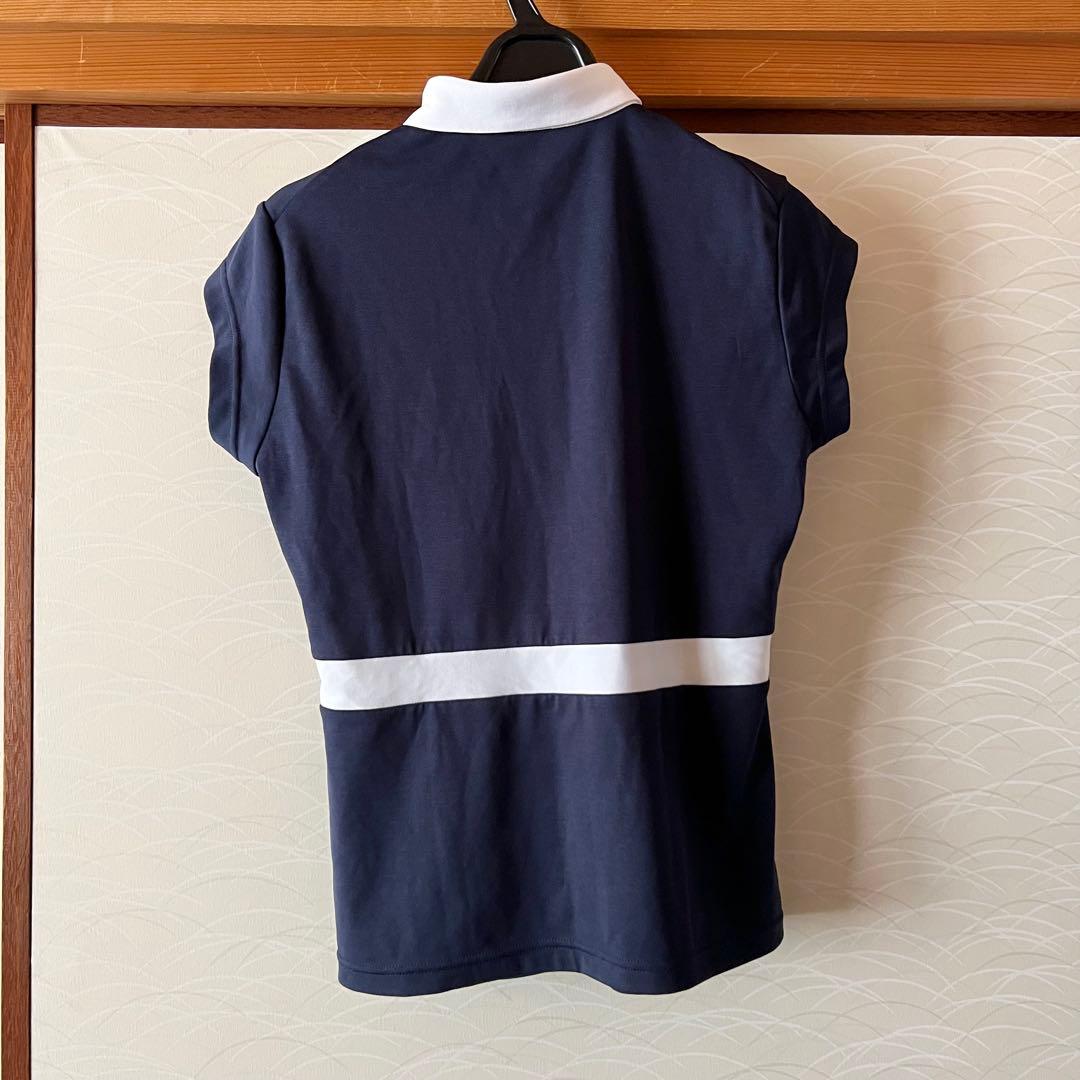 テーラーメイド レディースゴルフウェア 半袖ポロシャツ ネイビー