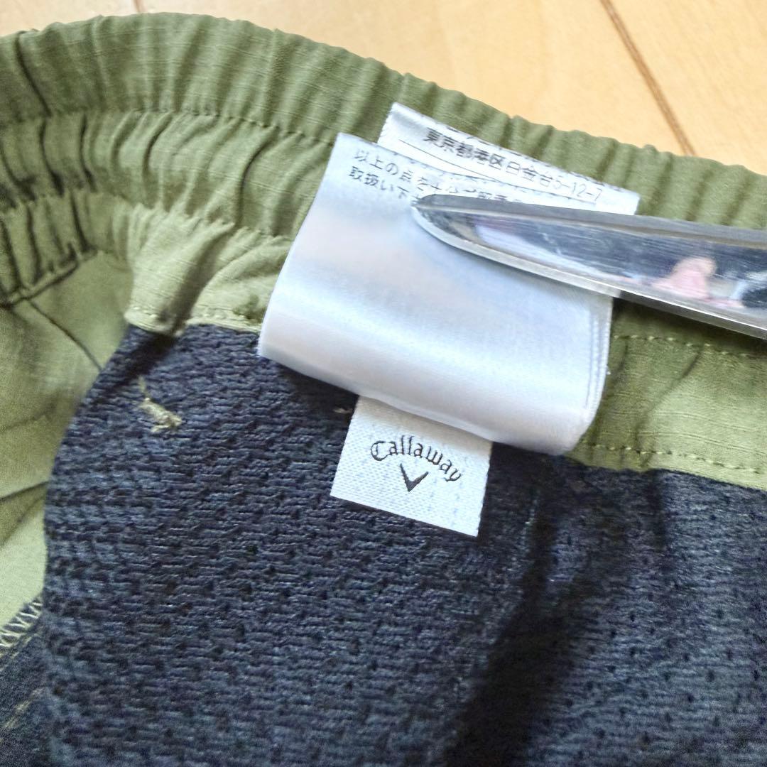 【極美品】キャロウェイ パンツ 8WAY ストレッチ オリーブ LL 撥水性