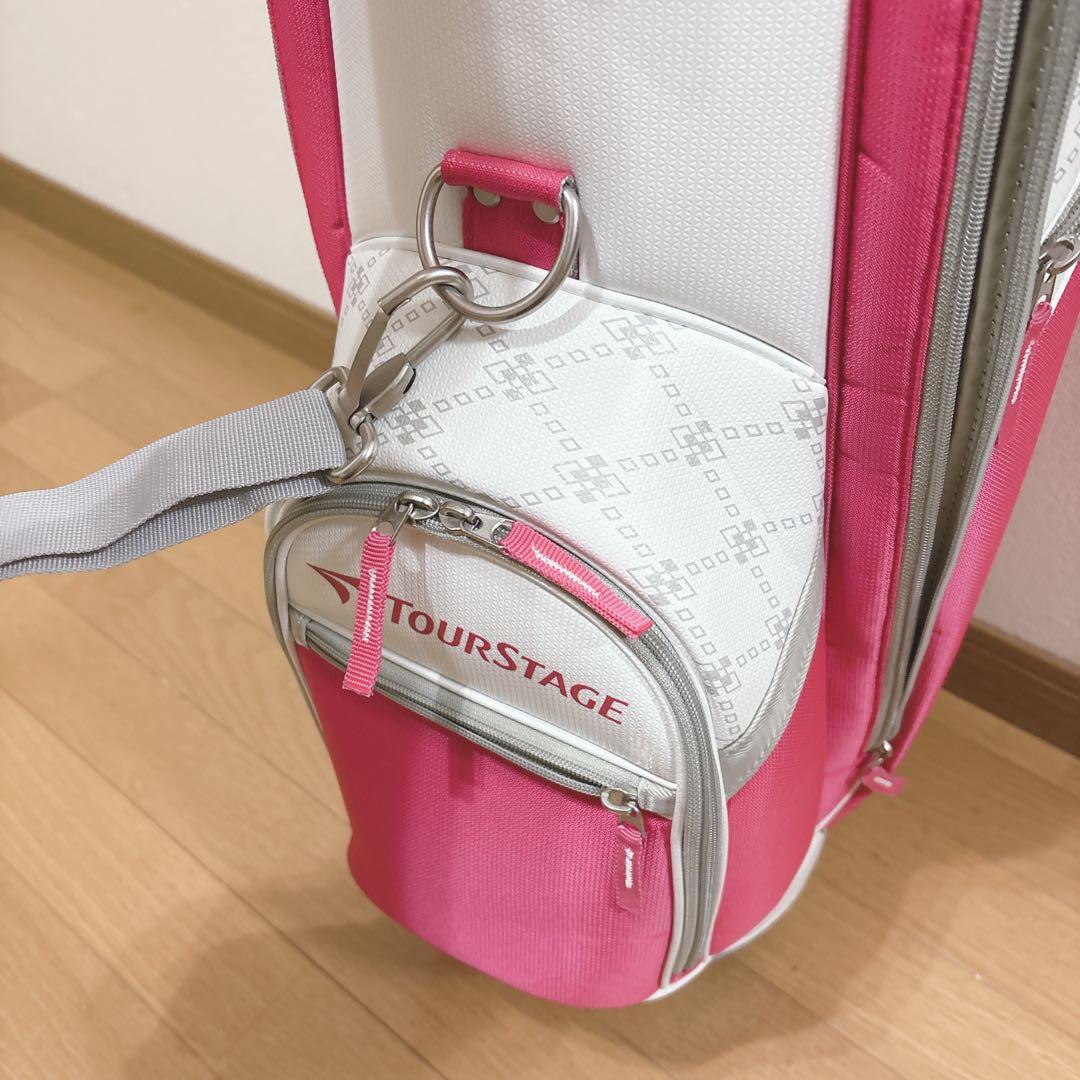 K478 Tour Stage ピンク キャディバッグ レディース