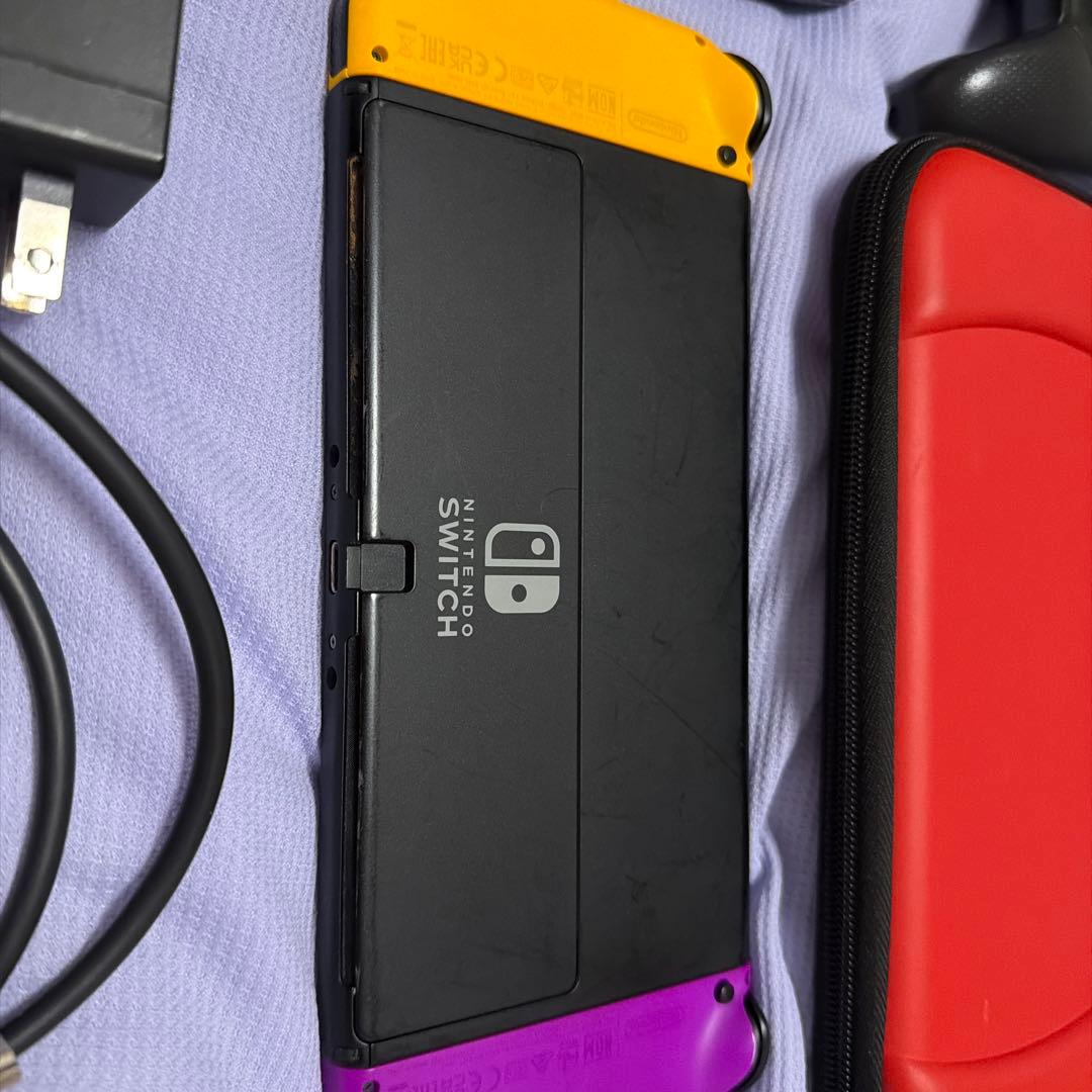 Nintendo Switch 有機EL本体 紫と黄色 Joy-Con