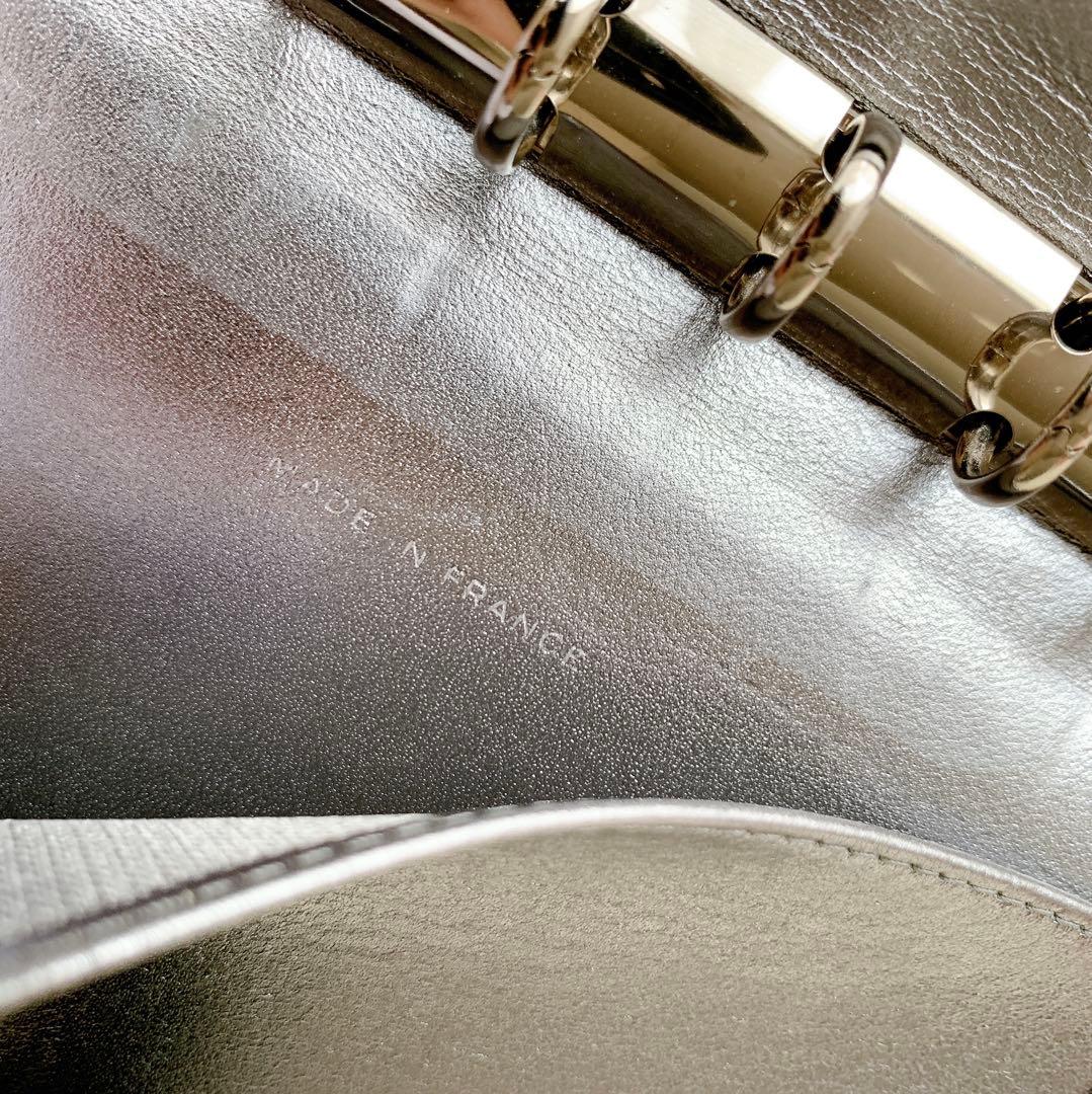 シャネル 手帳カバー　マドモアゼル ココマーク 6穴　ラムスキン　ブラック