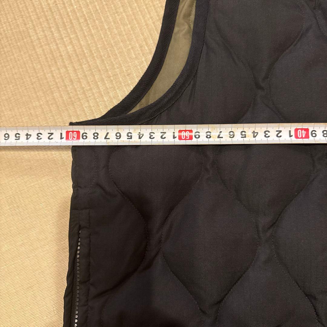 TAION ミリタリー リブハイネックWジップ ダウンベスト　サイズXXL