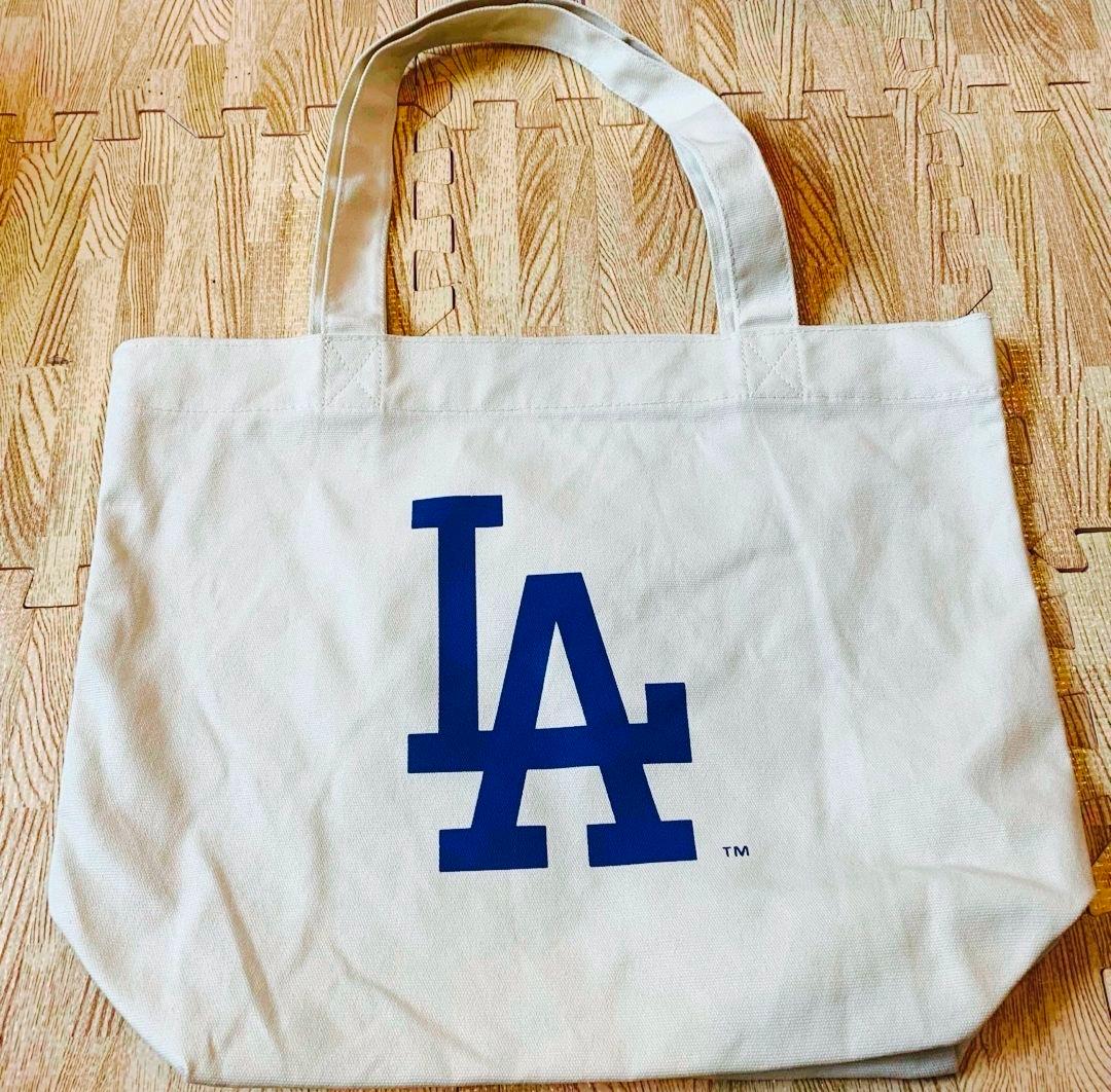 新品　MLB東京シリーズ　ドジャース大谷翔平　Tシャツ 白L トートバッグ　2点