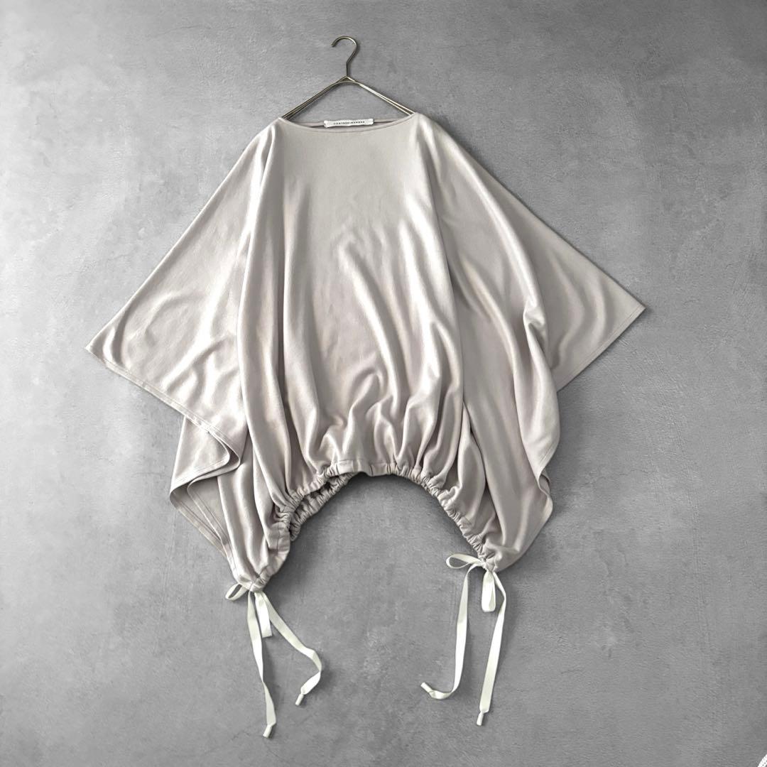 美品 COGTHEBIGSMOKE 2WAYウールジャージーポンチョトップス