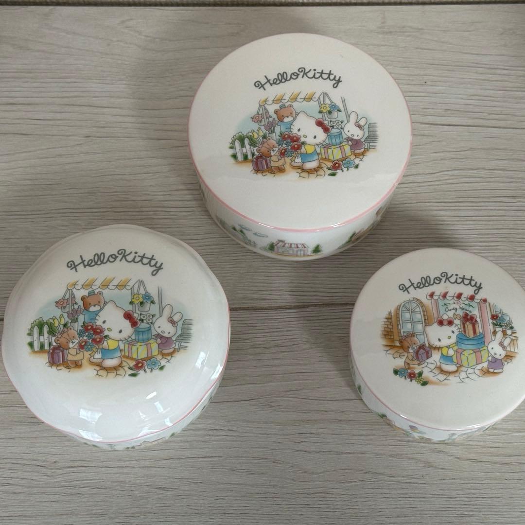 キティ NIKKO 硬質陶器 食器 小物入れ 日本製 1997年 シール付き