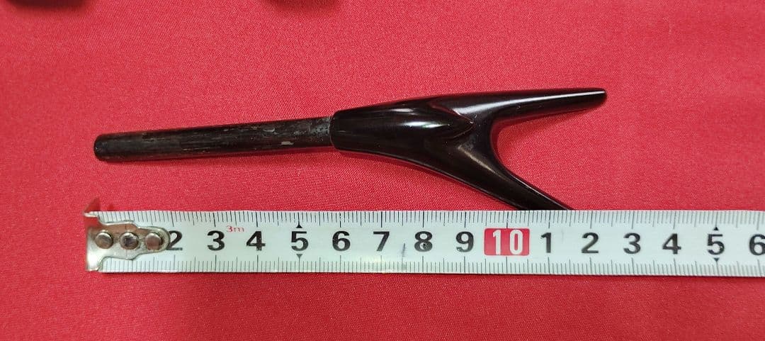 ヘラブナ万力★黒檀欅大砲型万力☆竿枕☆竿置き部左右変更可能です★166