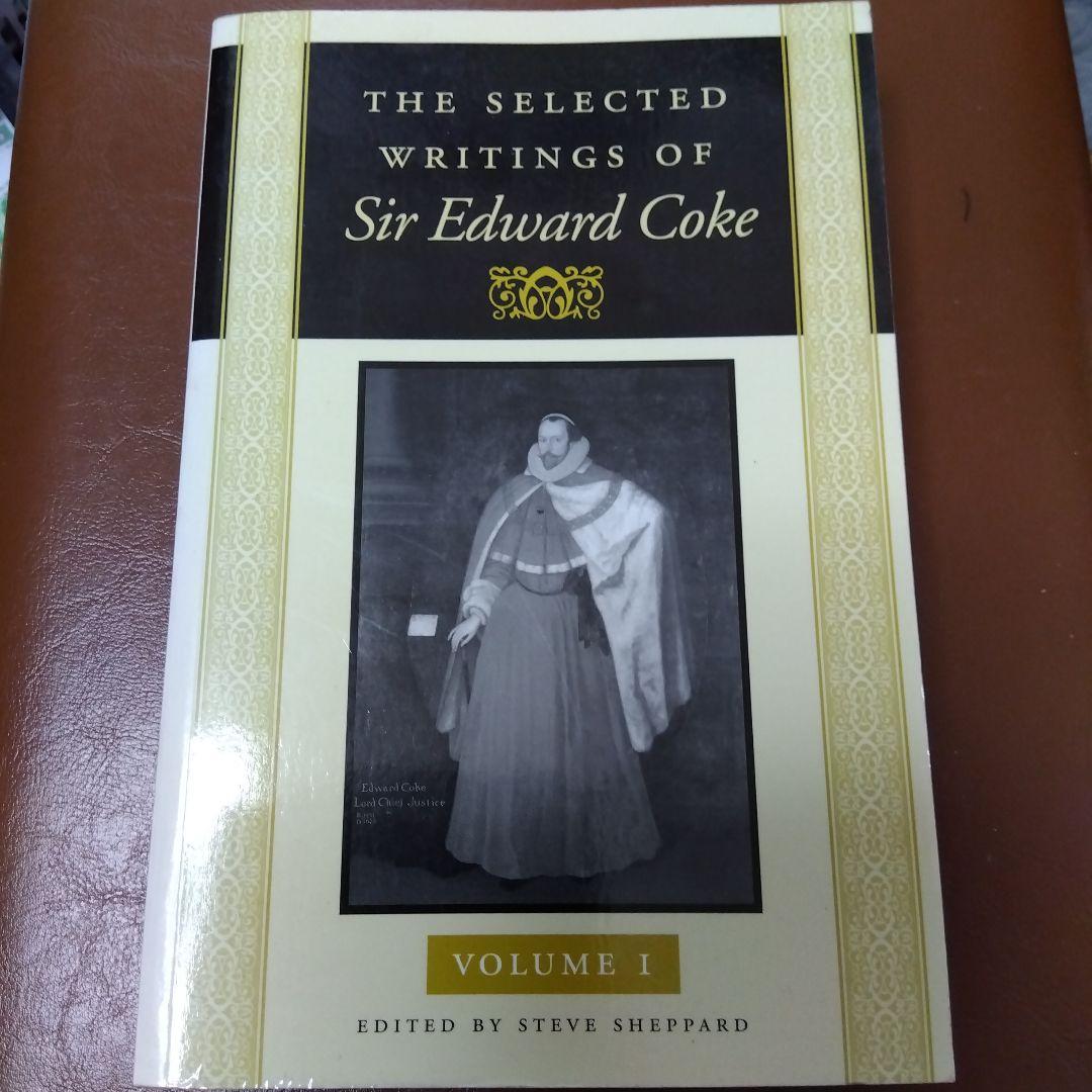 洋書・英米法　エドワード・コーク選集全 3巻 ,,コモン・ロー　クック