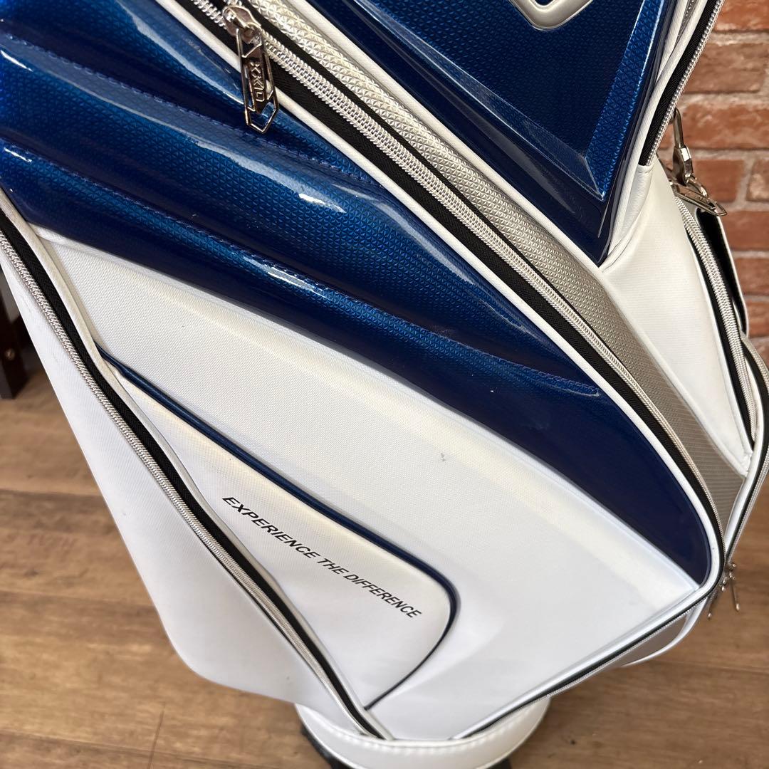 ゼクシオ キャディバッグ ホワイト ブルー アスリートモデル フードなし