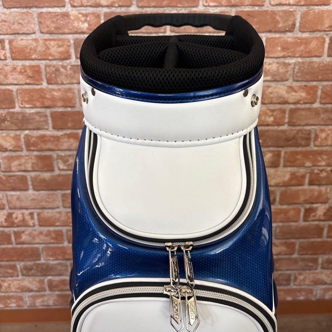 ゼクシオ キャディバッグ ホワイト ブルー アスリートモデル フードなし