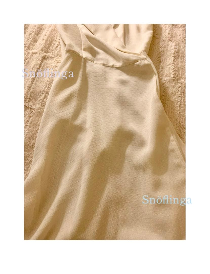 リネン　開衿　シャツワンピース　ロング