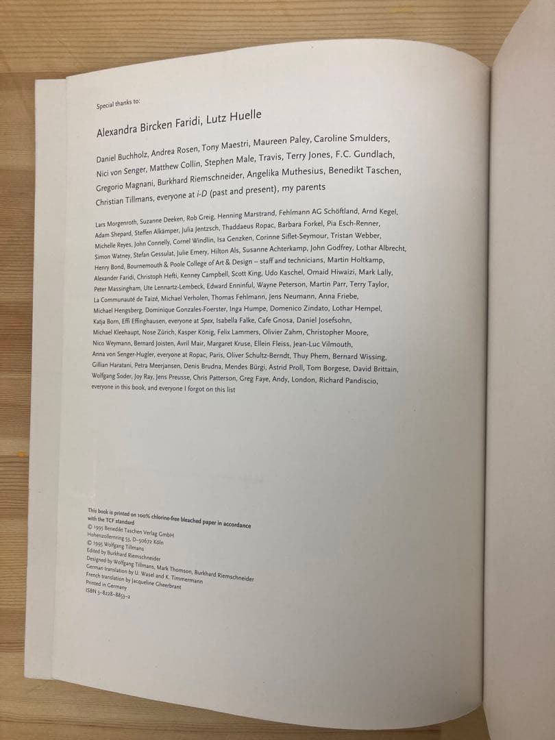 Wolfgang Tillmans アートブック　TASCHEN ティルマンス