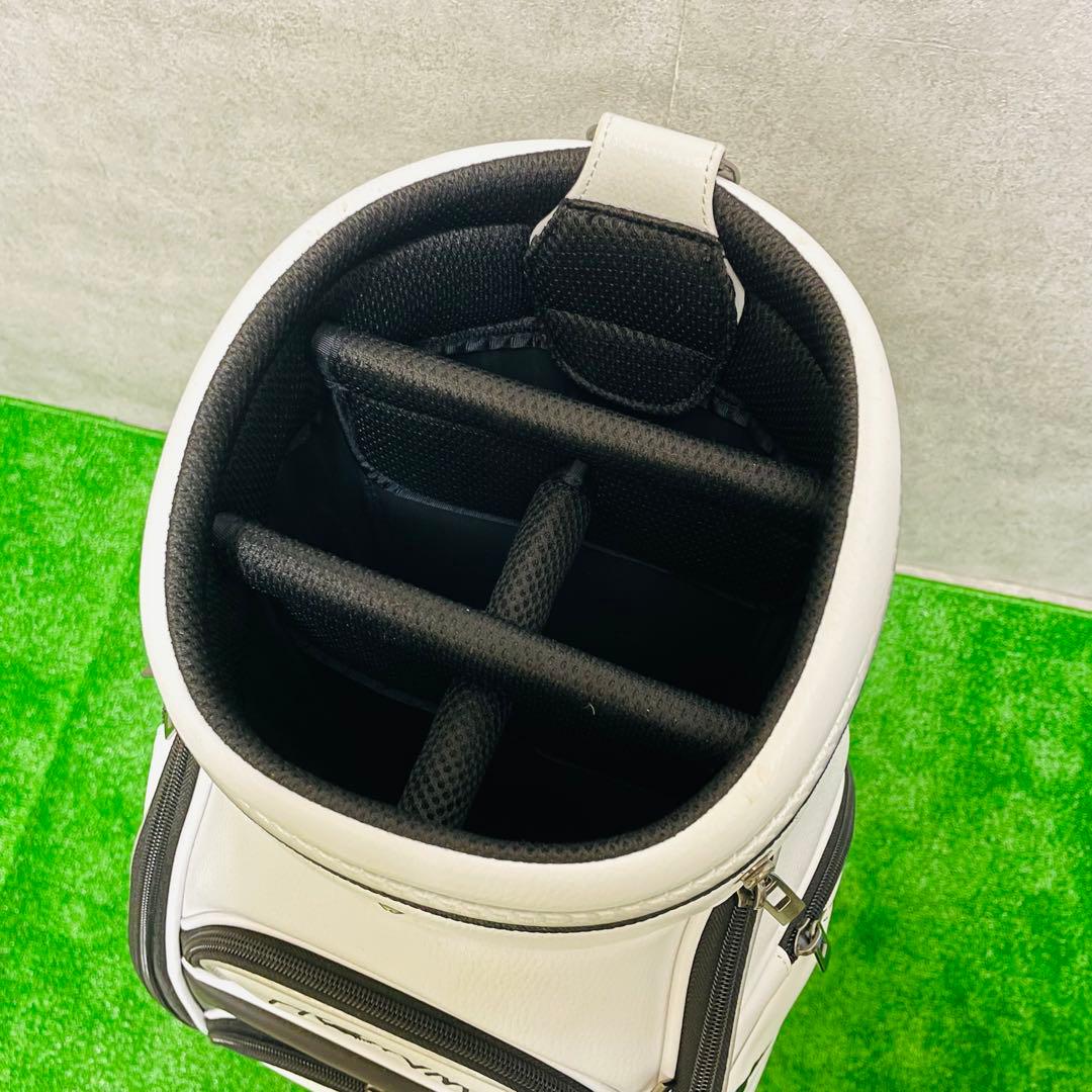 ほぼ未使用　HONMA ホンマ　モグラ　 キャディバッグ ゴルフバッグ　ホワイト