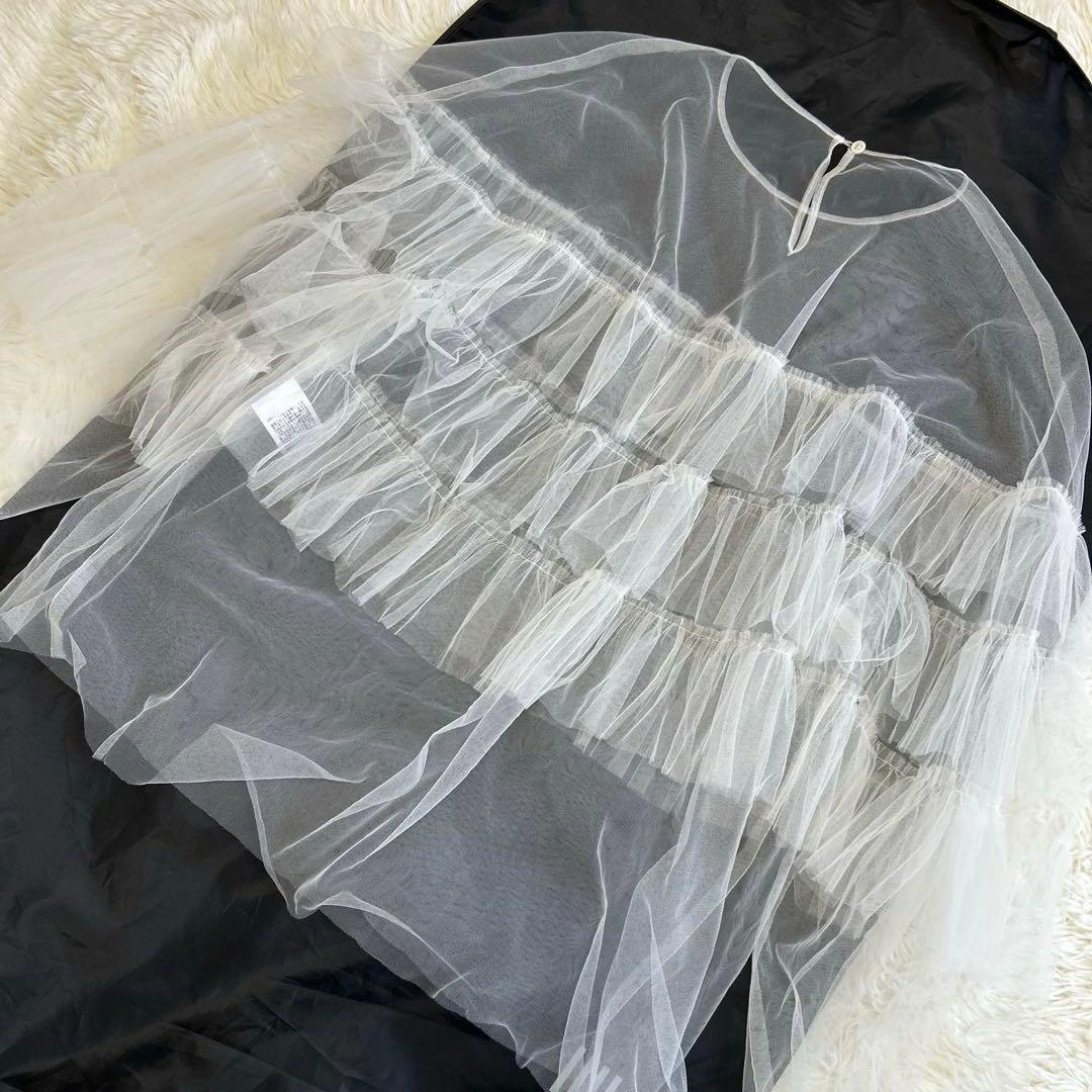 完売品✨ミュベール チュールフリルブラウス 2way 24SS 近年