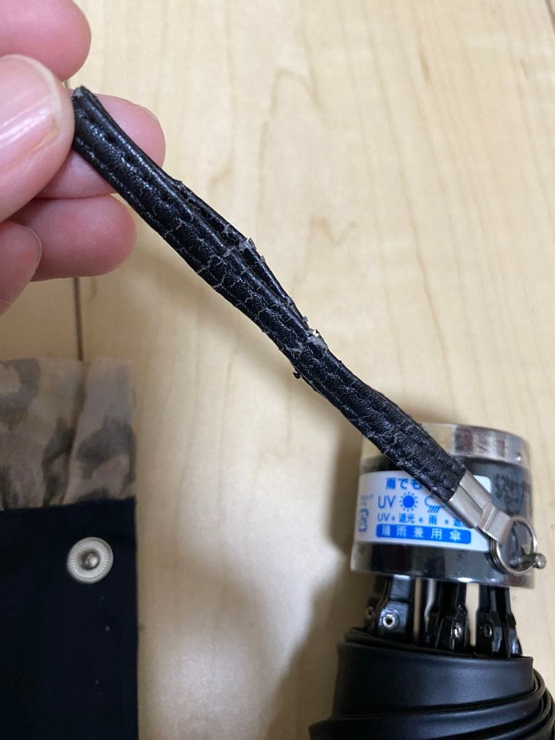 折り畳み傘　晴雨兼用　遮光 UV99％以上　遮熱　黒　80cm YSL