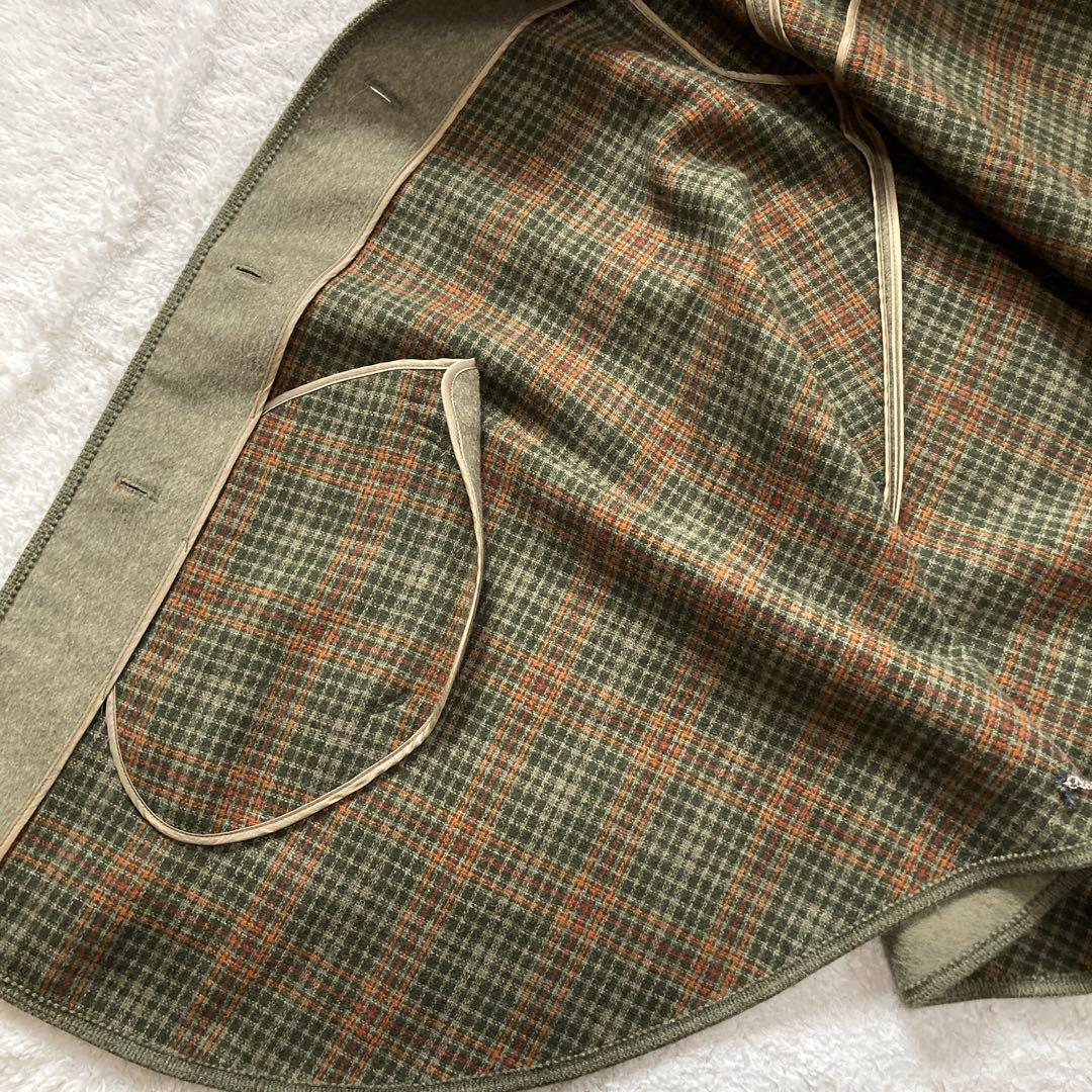 未使用級✨steinbock　ポンチョ　ローデンケープコート　ボタン