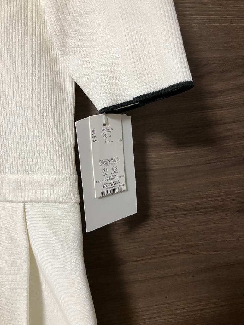 【新品未使用】CELFORDセルフォード♪ボウタイニットワンピース IVR 36