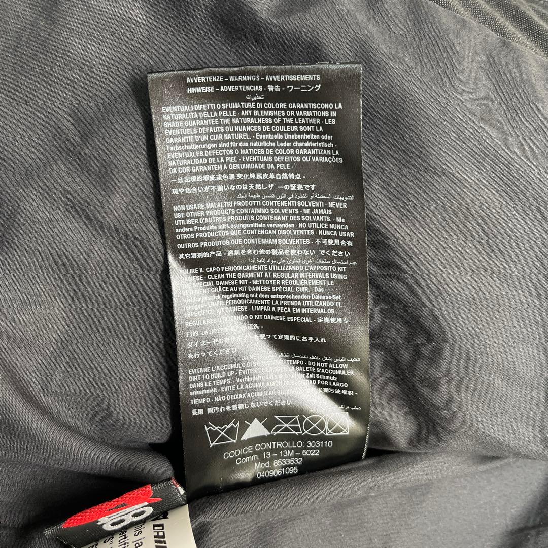 DUCATI DAINESE 立ち襟 本革 レザージャケット ブラック 48