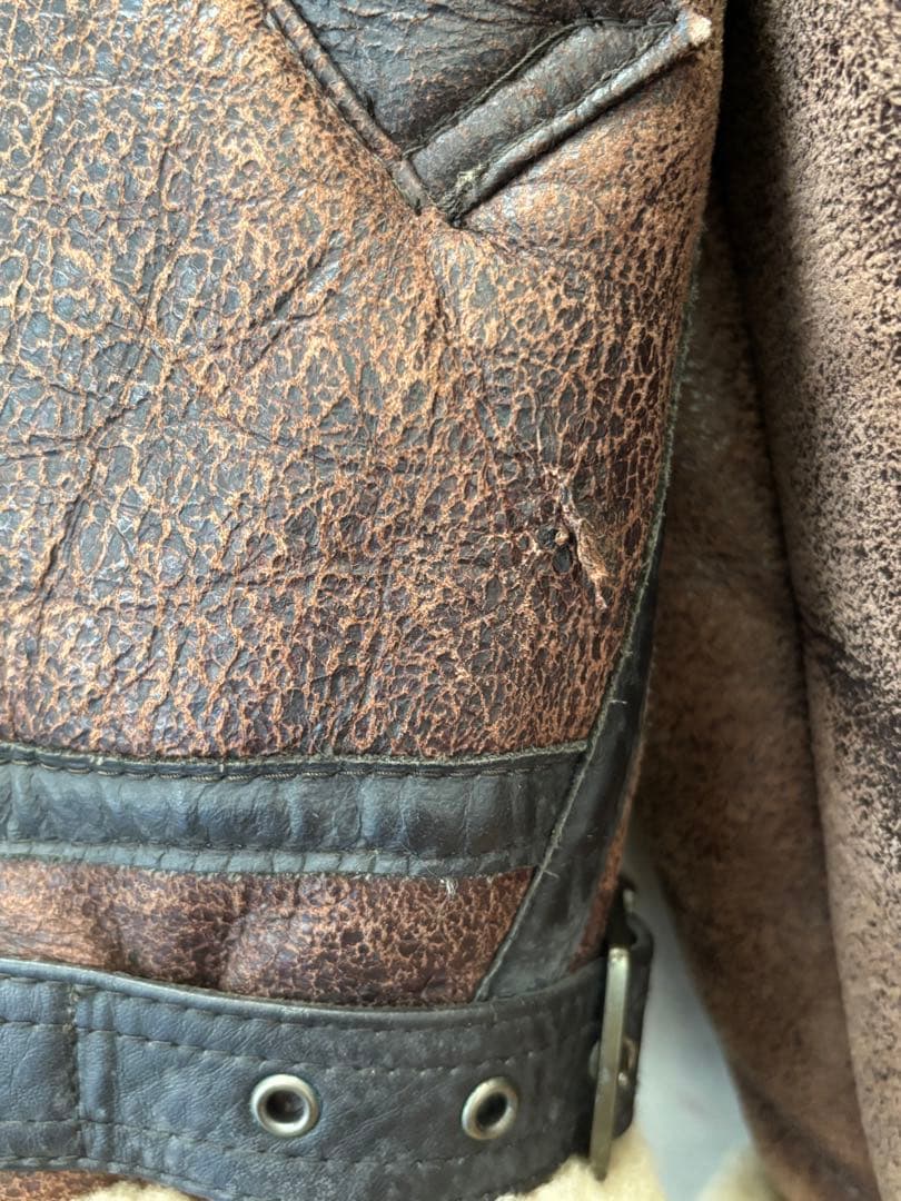 M*O様 ハーレーダビッドソン シープムートン B-3フライトジャケット ブラウ