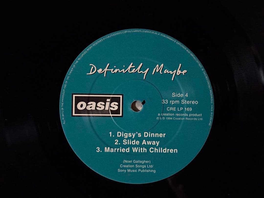 Oasis Definitely Maybe レコード UK盤　オリジナル