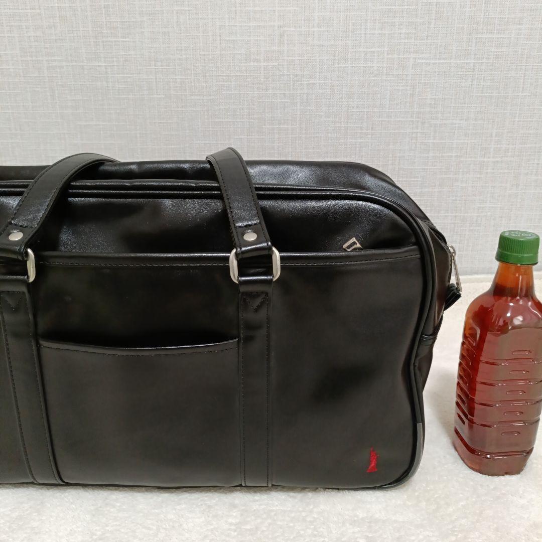 【人気】EASTBOYスクールバッグ　ブラック　赤刺繍