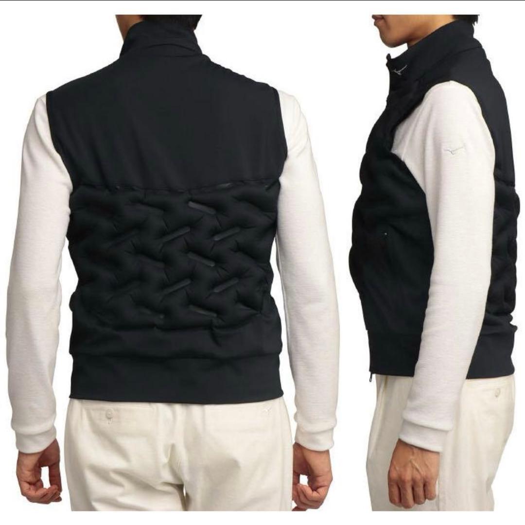 ミズノ ゴルフウェア メンズ ブレスサーモ ポンプエアー フルジップ ベスト