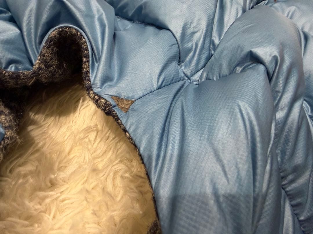 ナナミカ別注　ノースフェイス×ハリスツイード ダウンベスト M 千鳥格子柄