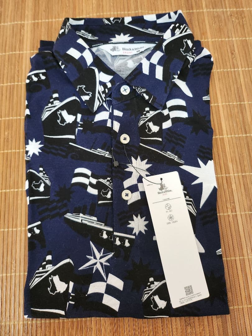 お値下げ〈新品〉Black & White ポロシャツ Lサイズ