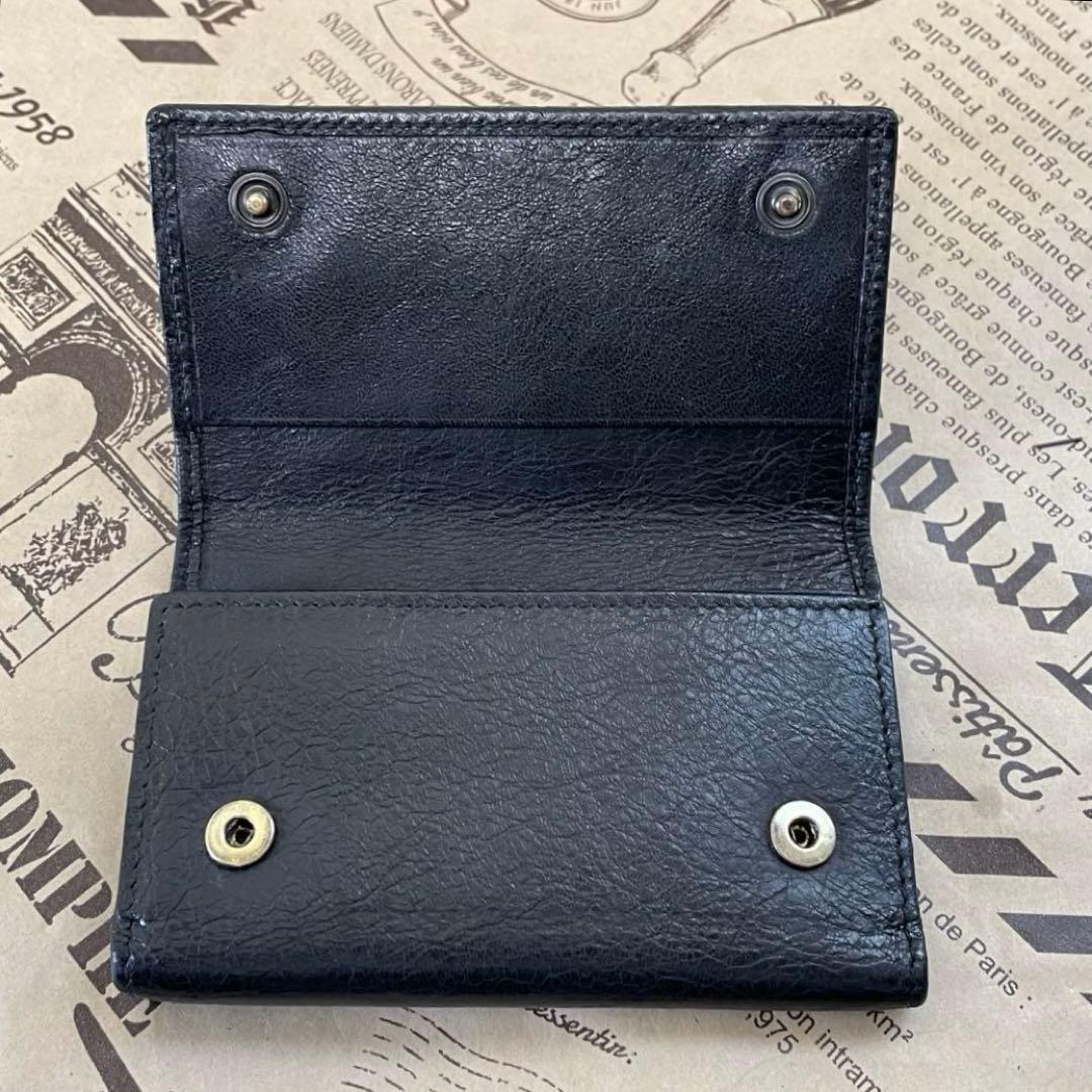 バレンシアガ キーケース ６連 鍵 革 黒 FR201