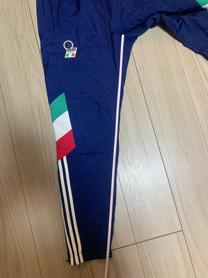 【寸法写真追加】adidas イタリアサッカー ジャージパンツ ネイビー　復刻