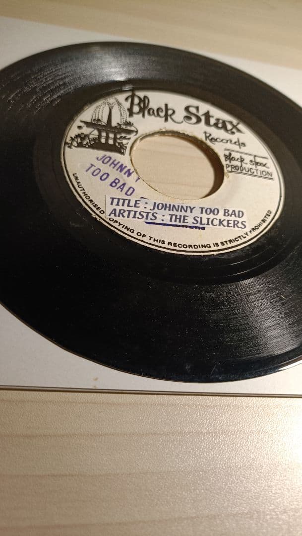 レア盤☆　レゲエ　７　JOHNNY TOO BAD/ THE SLICKERS