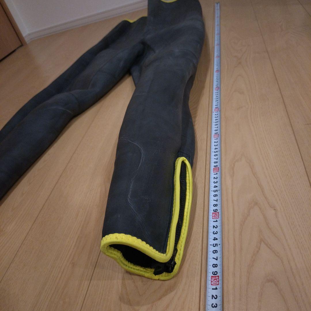『最終値下げ』ウェットスーツ5mm大きいサイズ上下セット 黒/黄色
