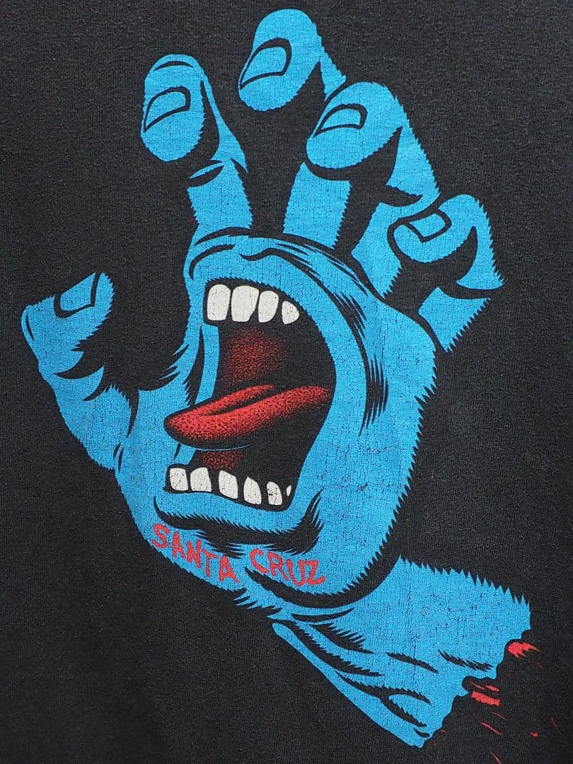90's santacruz サンタ ブラック フェード 西海岸系 横乗りT
