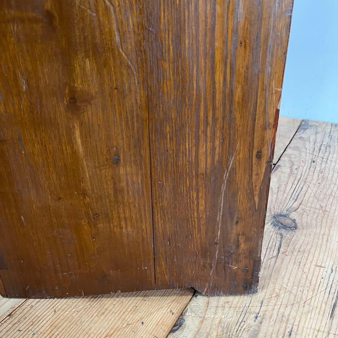 アンティーク ガラス キャビネット 食器棚 本棚 無垢材 希少