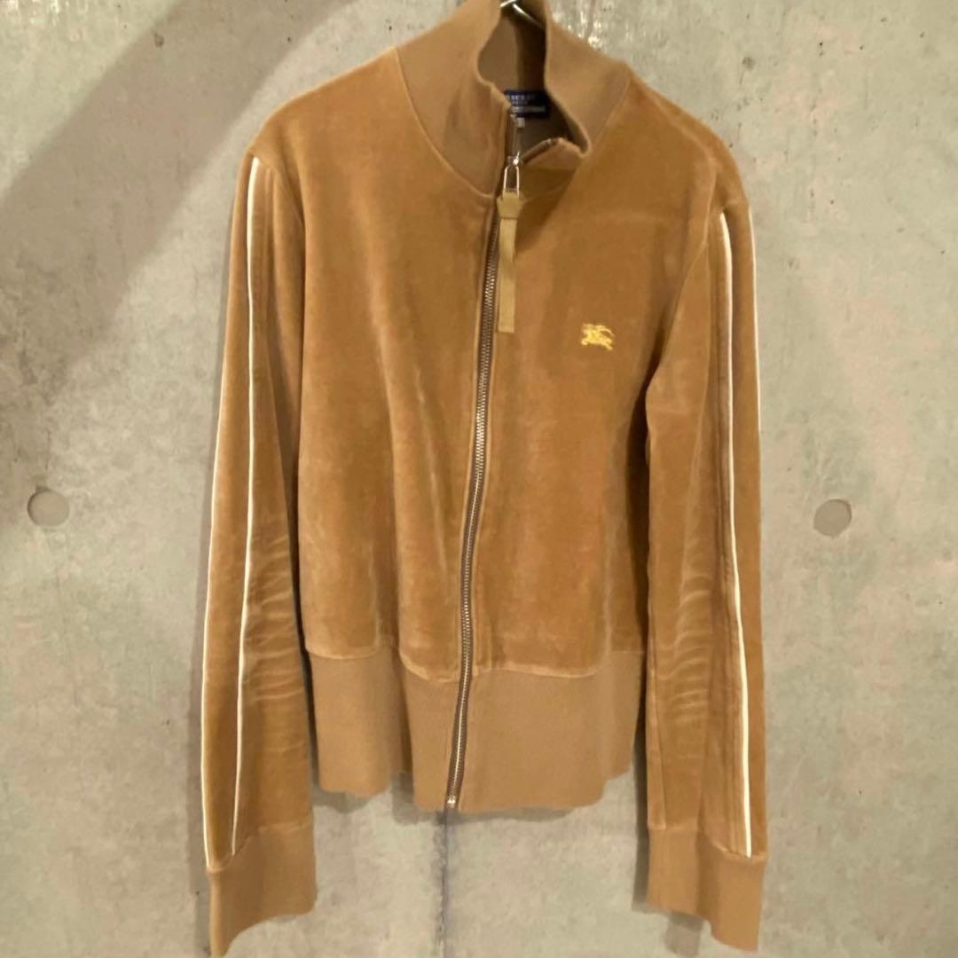 BURBERRYBLUELABER ベロアトラックジャケット