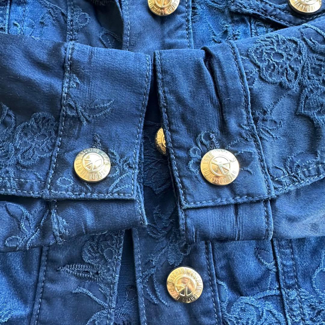 LOVE MOSCHINO モスキーノ フラワージャガードジャケット